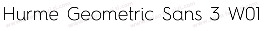 Hurme Geometric Sans 3 W01 Rg字体转换